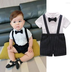 Vêtements Ensembles Ienens Baby Boys Vêtements 2pcs T-shirt Saut-salles Shorts bébé pour enfant en bas âge en coton