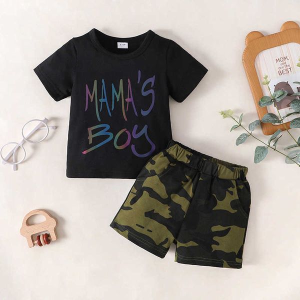 Ensembles de vêtements infantile bébé garçons été Pcs vêtements costume à manches courtes t-shirt casual Camouflage Shorts enfant en bas âge tenues de mode pendant des mois