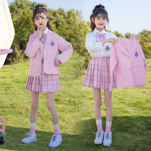 Kledingsets Japan School Girl Uniform 3 stks Navy Kostuum Kinderen JK SAILS SAILOR Blouse geplooide rokset
