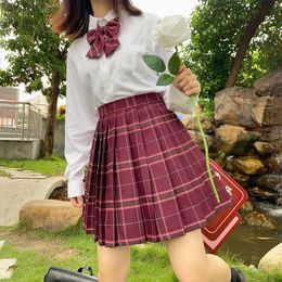 Kledingsets Japanse stropdas rok set student geplooDed jk uniform Koreaanse school sexy meisje preppy stijl seifuku uniform clothing