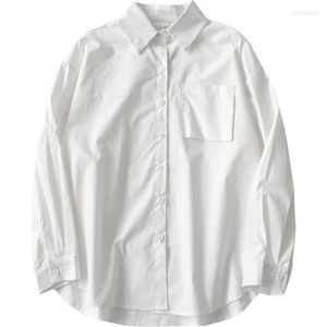 Conjuntos de ropa Colegio japonés Chic Casual Mujer Blusa Dulce Estudiante Chica Camisa blanca Cuello de solapa Manga corta Trabajo Escuela Tops 3XL