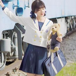 Vêtements de vêtements japonais coréen jk uniforme nautique girl scolaire féminin étudiant de classe de classe marin cosplay