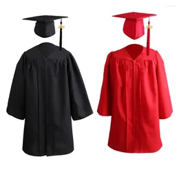 Vêtements Ensembles Kids 2024 Graduation Cap-Blow Suit Tassel Hat Hat Academic Student Student Kindergarten Primary School