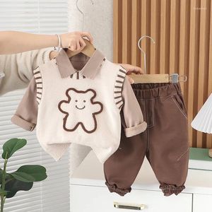 Vêtements Enfants enfants Baby Boy Boutique Vêtements 2024 CARTOONS PRINTEMPS TRICHET SWEAT VIETRE CHIRTS PANT