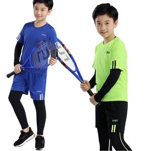 Kledingsets Kinderen Basketbal Voetbal Sportkleding Pak Outdoor Workout Compressie Sportkleding Honkbal Fietsen Hardlopen Fitness Trainingspakken 230703