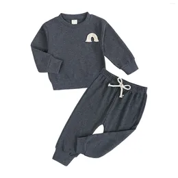 Ensembles de vêtements Kids Boys Cardigan Shirt and Shorts Playsuit Vêtements Holiday Outdoor Suisse Soft Fall Baby Girl