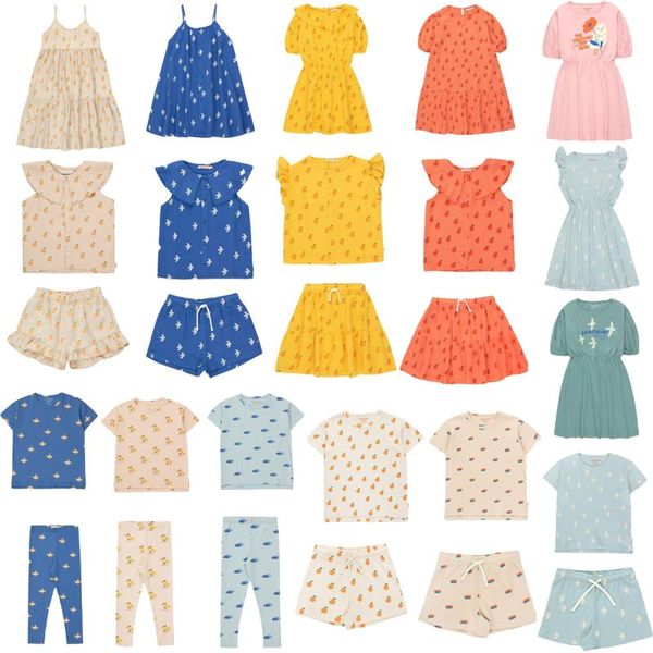 Conjuntos de ropa Niños Boys T Shirt Shorts Set 2022 SS Verano TC Marca Baby Girls Vestido Dibujos animados Niño Camisetas Falda Chidlren Ropa SuitCl