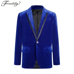 Kledingsets Kids Boys Velvet Gentleman Tuxedo Formal Suits Jacket Jacket Children's School Uniforms Coats Outswear for Party Birthday Performance