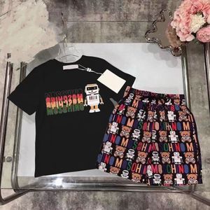 Kledingsets Kids Sets T-shirt en broekkinderen Katoen Double G Boys Girls Summer Suit Sport 2-9 jaar Designer T-Shirt Pants Set Brand 2-Deel kleding