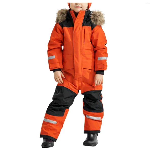 Ensembles de vêtements Kids Hiver Colorful Suis Suit Boys Girls Cosses Snows Snowproofing Suisses Snowboard Veste M manteaux pour enfants