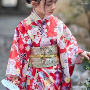 Ensembles de vêtements kimono pour filles peignoir de style japonais