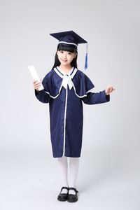 Ensembles de vêtements Maternelle Élèves du primaire Chorus Châle Enfants Robe Académique Filles Graduation Robe Cap Dr. Cloth Bachelor Costumes Cosply 18 230601