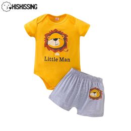 Kledingsets Kiskissing Twee stukken Set kinderen jongens pasgeboren babykleding voor zomer charme dieren moeder kinderen kinderpak babykleding w230210