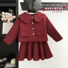 Ensembles de vêtements coréens filles vêtements de Noël