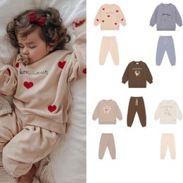 Ensembles de vêtements KS 2023 printemps enfants sweat et pantalon garçons filles maternelle vêtements belle enfant en bas âge ensemble arrivées 230317