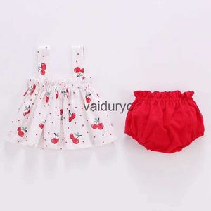 Ensembles de vêtements Lawadka été mince nouveau-né bébé vêtements pour filles ensemble imprimé Mini robe et PP shorts 2 pièces ensemble infantile bébé vêtements tenue 2024vaiduryc