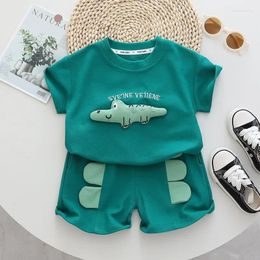 Vêtements Ensemble masculin Treasure Gas Street Street décontracté bébé Baby Summer Children's Wear Set Boys Printing Fashion