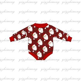 Ensembles de vêtements joyeux noël bébé garçons filles vêtements bébé onesie manches longues Santa barboteuse vêtements de bébé 231108