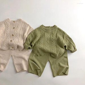 Kledingsets MILANCEL 2024 Kinderset Casual truien en gebreide broeken Jongenssweaterpak