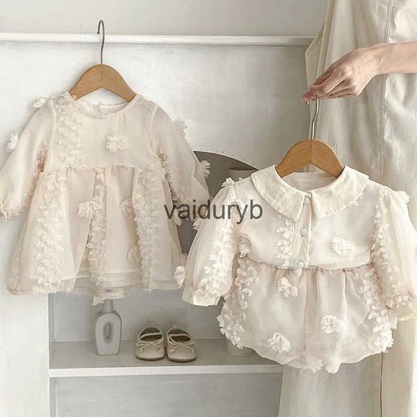 Ensembles de vêtements MILANCEL Ensemble de vêtements pour bébé Blouse et short en maille 2 pièces Costume pour filles Grandes sœurs Robesvaiduryb