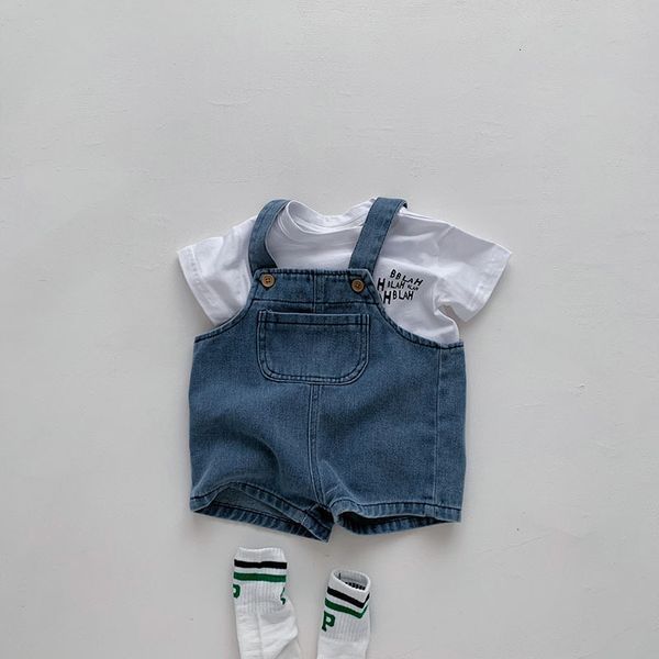 Kleding Sets MILANCEL Zomer Baby Kleding Set Peuter Meisjes Kleding Pak Baby Tee en Denim Algehele Jongens Outfit 230608