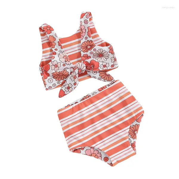 Ensembles de vêtements Mubineo Toddler bébé fille mignonne 2pcs maillot de bain plage de maillot de bain bikini