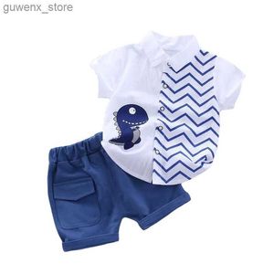 Vêtements Sets New Fashion Summer Baby Clothes For Boys Children Children Cartoon Shirts Shorts 2PCS / SETS