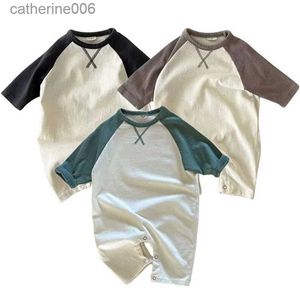 Ensembles de vêtements Nouveau printemps automne bébé body doux coton enfant en bas âge combinaisons pour filles garçons nouveau-né une pièce vêtements corée Style infantile barboteuse L231202