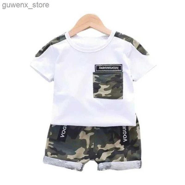 Conjuntos de ropa New Summer Baby Girl Clothen Niños Niños Camiseta Shorts 2 piezas/set de disfraces casuales ropa de vestir para niños