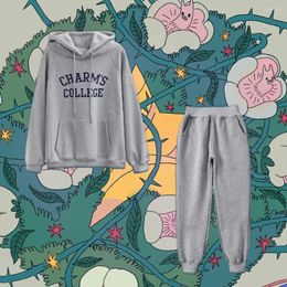 Kledingsets Nigo Children's Spring en Autumn Gray Letter Gedrukt Round Neck Long Sleeve Sweatshirt Pants Set #NIGO31141