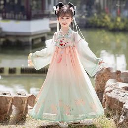 Kledingsets Oranje Chinees Traditionele kleding Hanfu Animal Borduurwerk Verbeterde Fairy Evening Rok Luxe cosplay Cosplay Costume 2024 China