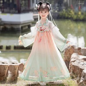 Ensembles de vêtements orange chinois robe traditionnelle Hanfu Animal broderie Amélioration du costume de cosplay de luxe de luxe amélioré 2024 Chine