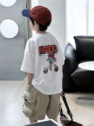 Ensembles de vêtements Panda Round2024boys Suisse d'été Take Tide Marque Child à manches courtes à manches courtes shorts en deux pièces