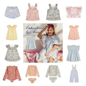 Ensembles de vêtements prévente Ss Style britannique série LM filles françaises robe à volants douce princesse poupée cou dentelle 230322