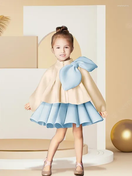 Ensembles de vêtements princesse année noël anniversaire luxe enfants bébé fille ensemble tenues de fête pour enfant haut jupe vêtements