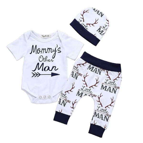 Conjuntos de ropa Pudcoco stock nuevo casual 3pcs recién nacido baby boy set traje de algodón de algodón de algodón de algodón