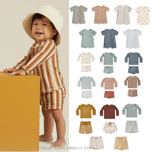 Conjuntos de ropa RC Baby Boys Trajes de baño 112Y Marca de verano Niños Patrón de rayas florales simples Aprendizaje infantil Trajes de baño de natación 230322