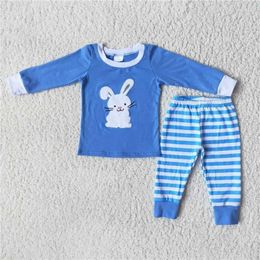 Vêtements Ensembles RTS Kids Pâques Pajamas Sleepingwear Fashion Baby Boys Toddler Tee Shirt Pantal