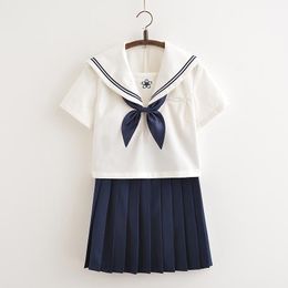 Ensembles de vêtements vêtements d'école filles Sakura broderie Anime Cosplay Costumes marin costumes coréen japonais JK uniformes vêtements