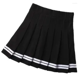 Ensembles de vêtements Uniformes scolaires Jupe plissée pour enfants de filles Noir Marine Japon Style coréen Mini jupes courtes
