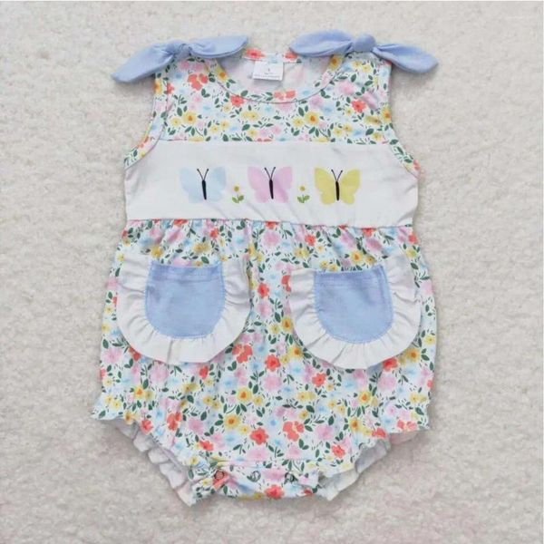 Vêtements Ensembles à manches courtes bébé fille papillon Boutique florale Boutique RTS Vêtements de combinaison d'été