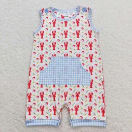 Kledingsets korte mouw meisjes langoestenjongen boetiek set rts zomer jumpsuit babykleding jongens romper