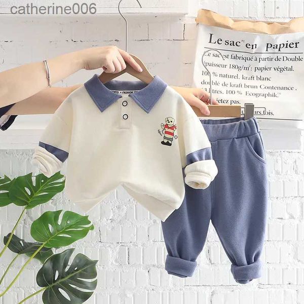 Sets de ropa Spring Autumn Baby Boy Boutique infantil 2023 Camisetas de Collar Collar Collar Collar Collar de Collar Collar