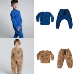 Vêtements Ensemble de vêtements de printemps pour enfants enfants pour bébés filles garçons top et inférieurs