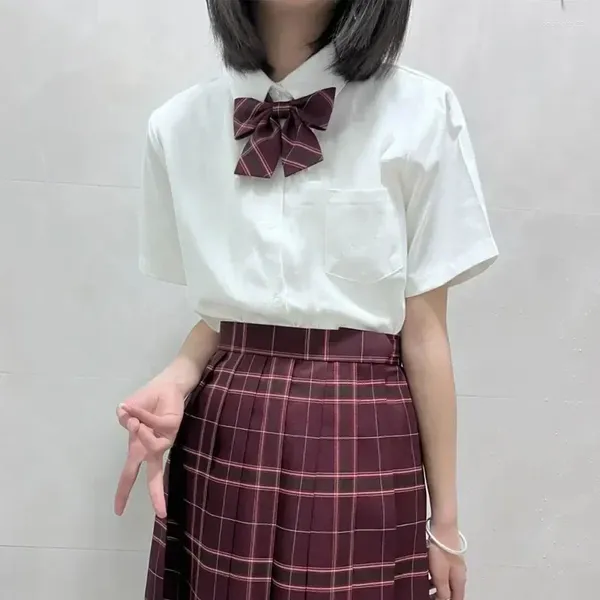 Conjuntos de ropa Estudiante 2024 SEIFUKU Set de uniforme Pleated Ropa plisada Sailor Escuela a cuadros Traje de niña japonesa