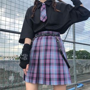 Ensembles de vêtements Étudiant Noir Seifuku Uniforme scolaire Fille Jupe plissée Japonais Plaid Sexy JK Uniformes pour femme Ensemble complet Vêtements