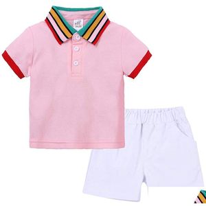 Kledingsets Zomer Baby Jongenskleding Sets Peuter Meisjes T-shirt Addshorts 2 Stuks Kindertrainingspak Babymode Kleding Outfits Drop D Dhnhn