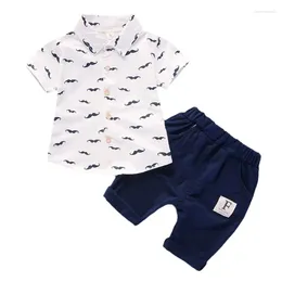 Kledingsets zomer Babykleding Pak Pak jongens kinderen shirt shorts 2 stks/sets baby outfits peuter casual kostuum kinderen trainingspakken