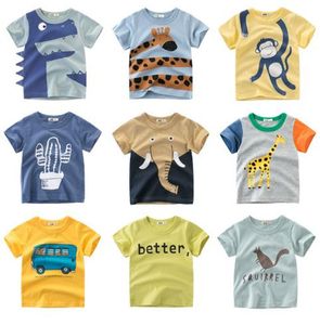Kleding Sets Zomer Kinderen Jongens T-shirt Katoen Dinosaurus Korte Mouw t-shirt Kid Jongen Casual Leuke 1 8Years 230630