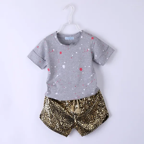 Ensembles de vêtements d'été pour enfants, 2 pièces, haut et short, Style de rue, ensemble pour garçons et bébés de 2 à 6 ans